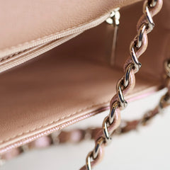 Chanel 17B Mini Rectangular Chevron Rose Gold