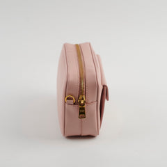Prada Mini Pink Saffiano Camera Crossbody