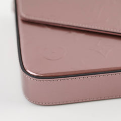 Louis Vuitton Pochette Felicie Vernis Monogram Pink Crossbody Bag