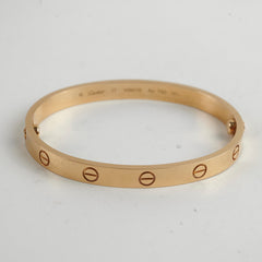 Cartier Love Bracelet Yellow Gold Size 17 2024