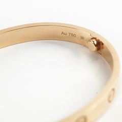 Cartier Love Bracelet Yellow Gold Size 17 2024