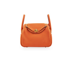 Hermes Mini Lindy Orange - Stamp U (2022)
