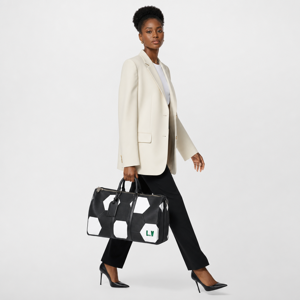 Louis Vuitton Limited Edition x FIFA World Cup Keepall Bandouliere - On model
