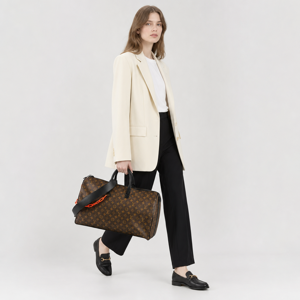 Louis Vuitton Solar Ray Keepall Bandouliere 50 Monogram - On model