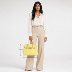 Hermes Birkin 30 Soufre PHW O Square Stamp