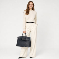 Hermes Birkin 35 Blue Indigo Square G Stamp