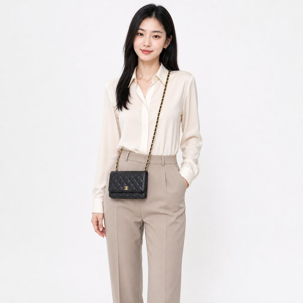 Chanel Wallet On Chain WOC Black Caviar