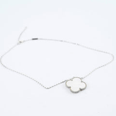 Van Cleef and Arpels Magic Alhambra Pendant 18k White Gold Mother of Pearl