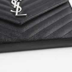 Saint Laurent Cassandre Wallet On Chain Black