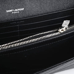 Saint Laurent Cassandre Wallet On Chain Black