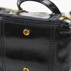 Saint Laurent YSL Mini Downtown Tote Patent Black