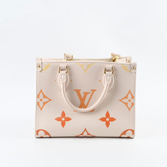 Louis Vuitton On The Go PM Empreinte Orange/Cream