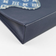 Louis Vuitton x Nigo Monogram Denim Drip Pochette Voyage MM