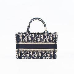Christian Dior Mini Book Tote Oblique Navy