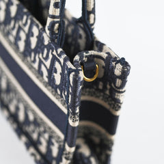 Christian Dior Mini Book Tote Oblique Navy