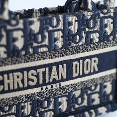 Christian Dior Mini Book Tote Oblique Navy