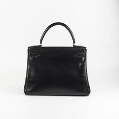Hermes Kelly 28 Vintage Noir Box L Circle Stamp