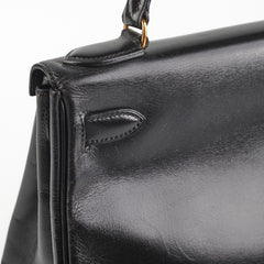 Hermes Kelly 28 Vintage Noir Box L Circle Stamp