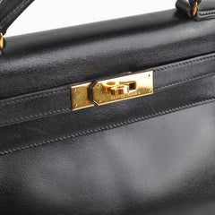 Hermes Kelly 28 Vintage Noir Box L Circle Stamp