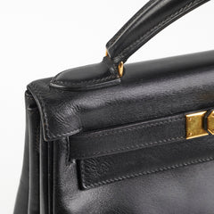 Hermes Kelly 28 Vintage Noir Box L Circle Stamp