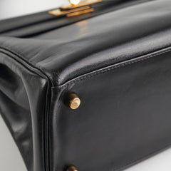 Hermes Kelly 28 Vintage Noir Box L Circle Stamp