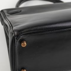 Hermes Kelly 28 Vintage Noir Box L Circle Stamp