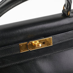 Hermes Kelly 28 Vintage Noir Box L Circle Stamp