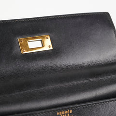 Hermes Kelly 28 Vintage Noir Box L Circle Stamp