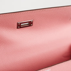 Hermes Kelly 25 Sellier Epsom Rose Confetti - Y Stamp