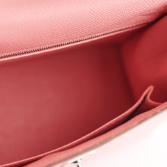 Hermes Kelly 25 Sellier Epsom Rose Confetti - Y Stamp