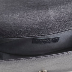 Chanel Old Medium Caviar Boy Black