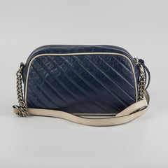 Gucci GG Marmont Calfskin Camera Bag Navy