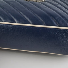 Gucci GG Marmont Calfskin Camera Bag Navy