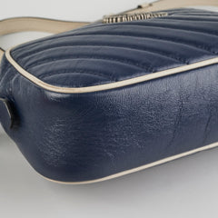 Gucci GG Marmont Calfskin Camera Bag Navy