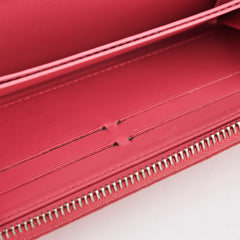 Louis Vuitton Vernis Pink Long Zippy Wallet