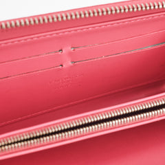 Louis Vuitton Vernis Pink Long Zippy Wallet