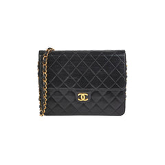 ITEM 29 - Chanel Vintage Square Flap Lambskin Black- Series 5