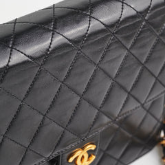 ITEM 29 - Chanel Vintage Square Flap Lambskin Black- Series 5