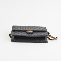 ITEM 29 - Chanel Vintage Square Flap Lambskin Black- Series 5