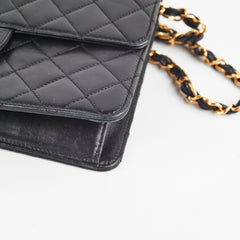 ITEM 29 - Chanel Vintage Square Flap Lambskin Black- Series 5