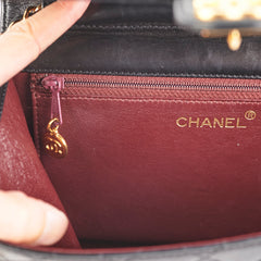 ITEM 29 - Chanel Vintage Square Flap Lambskin Black- Series 5
