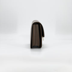 Celine Medium Box bag Brown Calfskin Liege