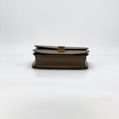 Celine Medium Box bag Brown Calfskin Liege