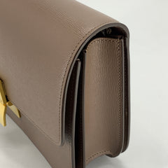 Celine Medium Box bag Brown Calfskin Liege