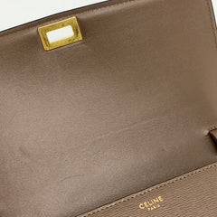 Celine Medium Box bag Brown Calfskin Liege