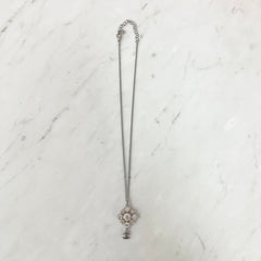 Chanel Crystal CC Logo Pendant Necklace Costume Jewellery