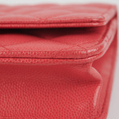 ITEM 23 - Chanel Matelasse Caviar Wallet On Chain WOC Pink HOLD BC