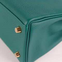 Hermes Kelly 25 Malachite Togo - Stamp D