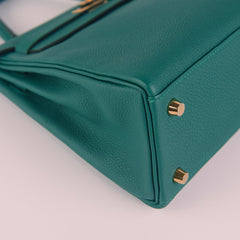Hermes Kelly 25 Malachite Togo - Stamp D