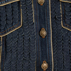 Chanel Button Denim Jacket - Size 36